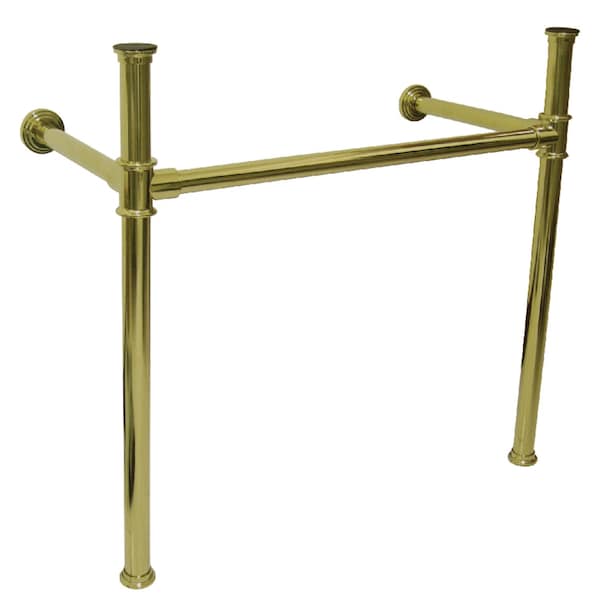 VPB13682 Stainless Steel Console Sink Legs, Polished Brass
